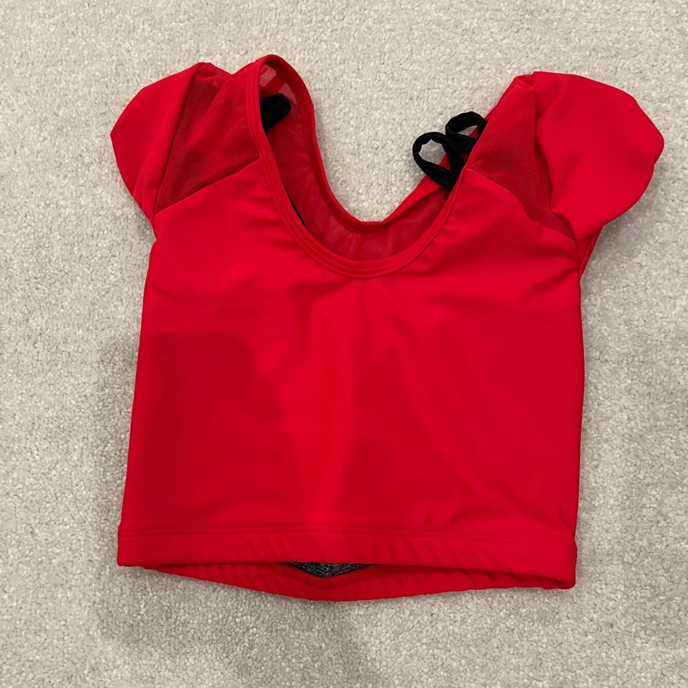 FIVE DANCEWEAR TOP - size PA - red and black